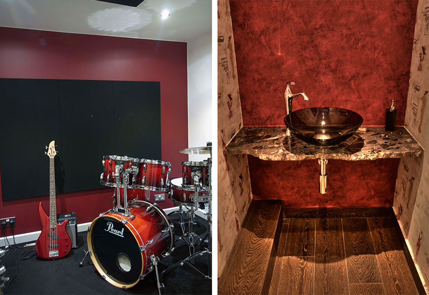 Recording studio drums - sink